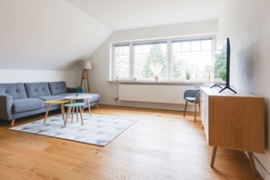 Fernseher, DVD-Player, Bücher, Videothek