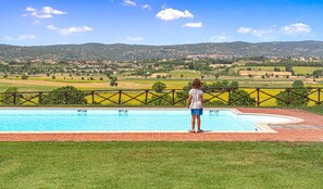 Seasonal outdoor pool, pool umbrellas, sun loungers - Agriturismo il Querciolo (Marciano della Chiana)
