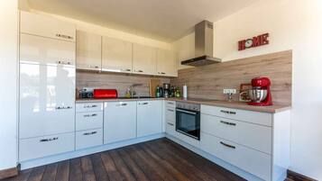 Kühlschrank, Ofen, Herdplatte, Geschirrspüler