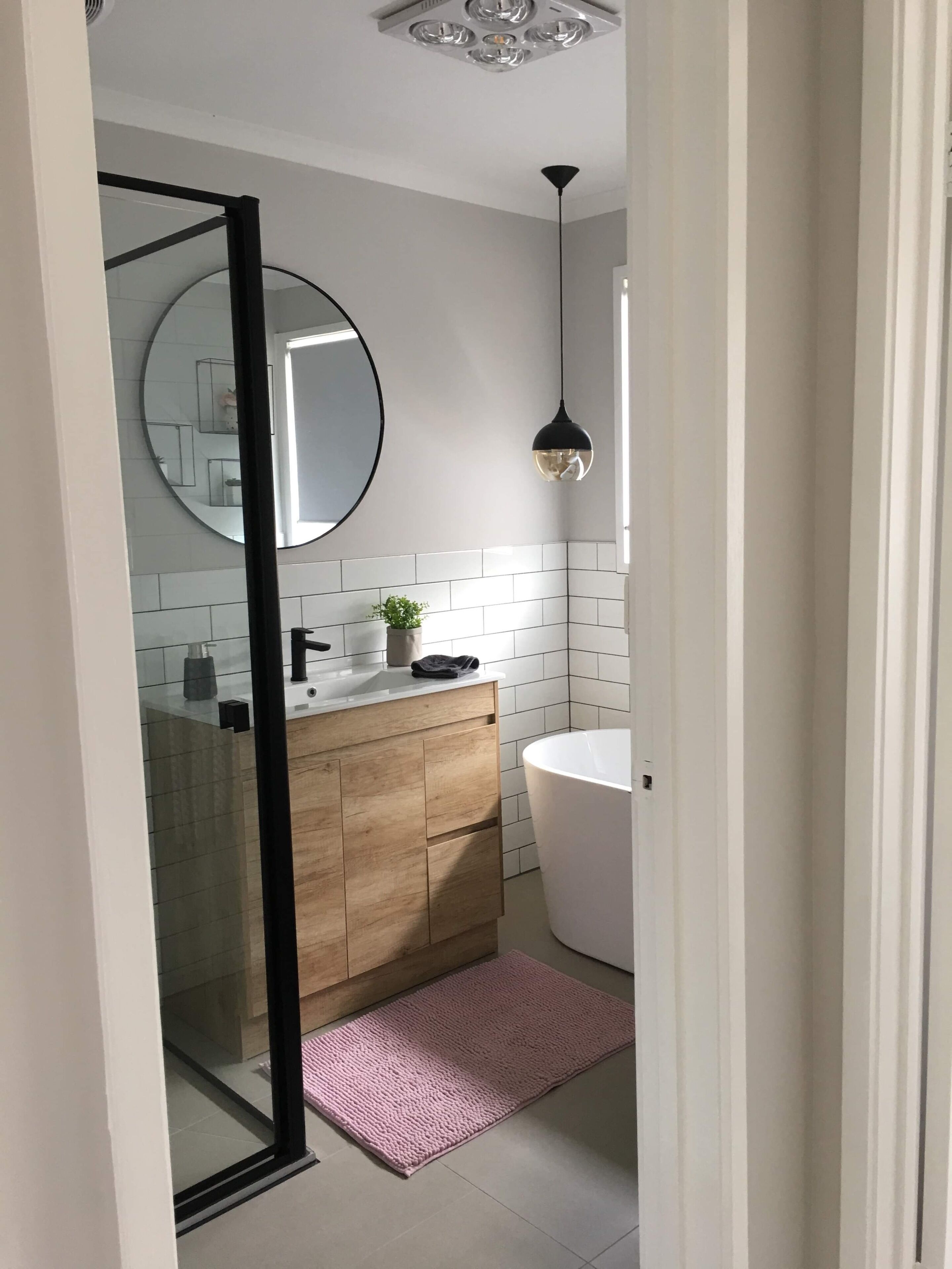 Hair dryer, towels, toilet paper