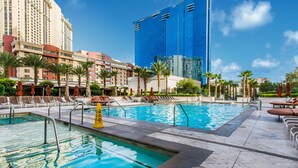 Outdoor pool - Strip View Studio - NO Resort Fees -free Valet 1509 (Las Vegas)