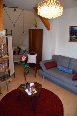 Téléviseur, lecteur de DVD, livres