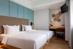 Deluxe-Zweibettzimmer | Schallisolierte Zimmer, kostenloses WLAN