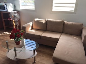 TV - T2 apartment sea view, close to beaches and local shops (Trinité)