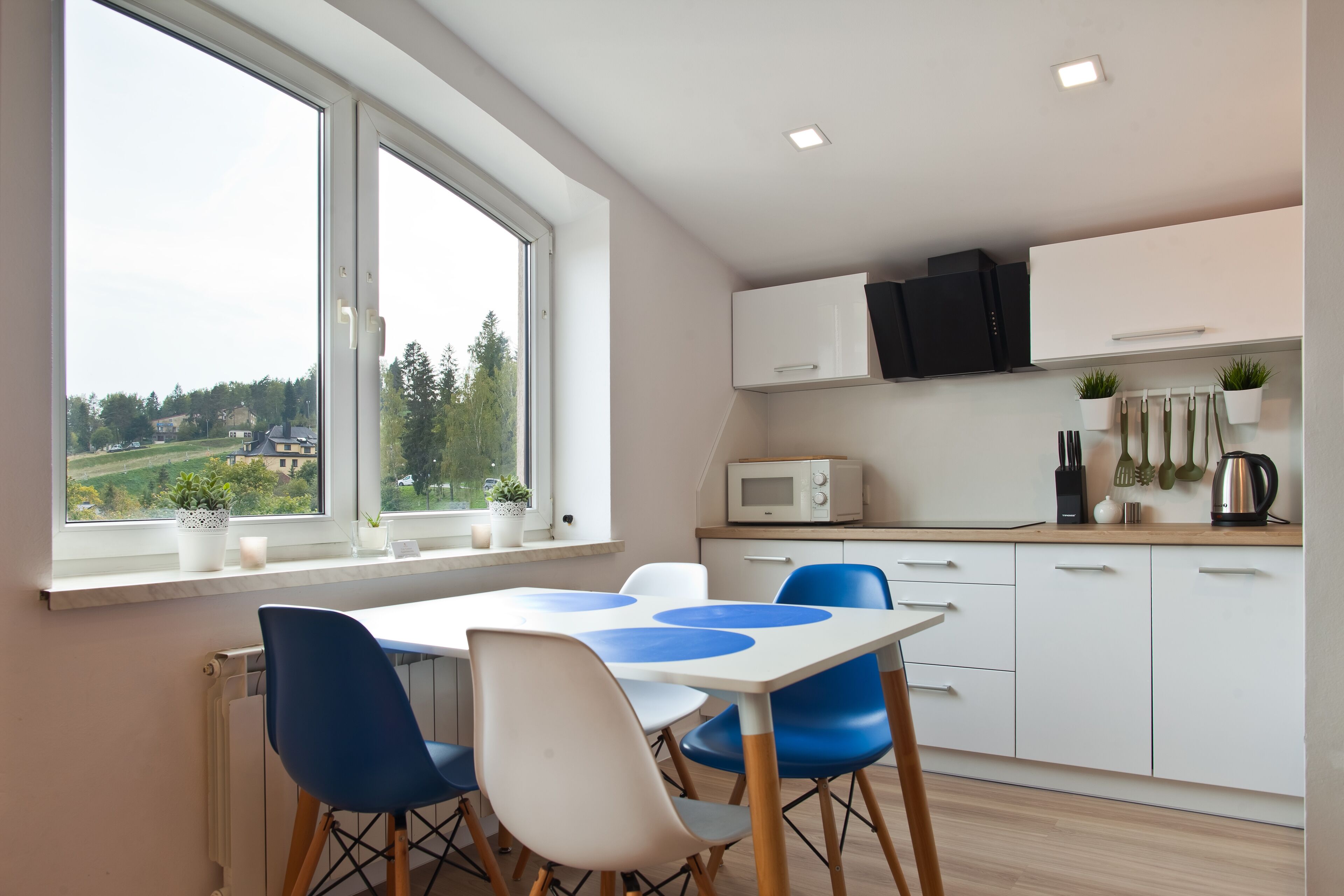Deluxe Apartment | Living area | 42-inch flat-screen TV with cable channels, LCD TV
