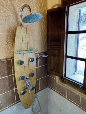 Standard Double Room | Bathroom shower - Finca Ses Fontanelles (Andraitx)