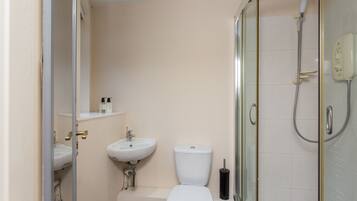 Shower, towels, soap