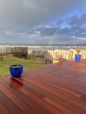Terrace/patio - La Perle des Oyats - Panoramic sea view - House on the dune (Plonévez-Porzay)