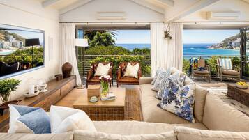 Luxury House, 4 Bedrooms | Living area | 70-inch Smart TV with digital channels, TV