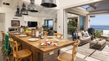 Luxury House, 4 Bedrooms | Living area | 70-inch Smart TV with digital channels, TV