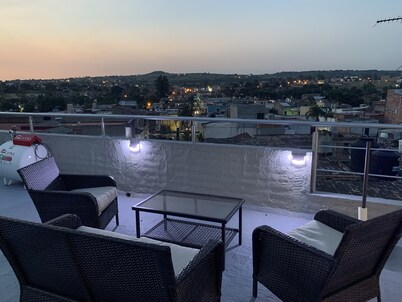 New modern home with parking onsite. Walking disctance from the center plaza