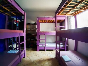 Blackout curtains, iron/ironing board, free WiFi, bed sheets