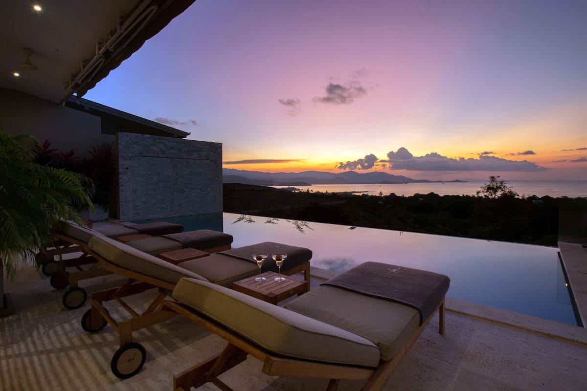 Luxury Villa, 5 Bedrooms, Private Pool, Sea View | 4 bedrooms, Egyptian cotton sheets, premium bedding, minibar