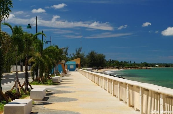 Beach nearby, beach shuttle, sun loungers, beach umbrellas