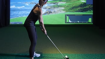 Driving range golf indoor