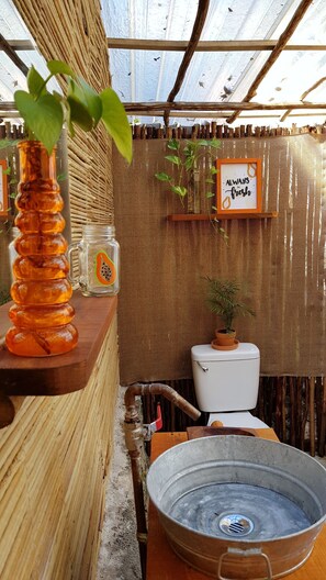 家庭小屋, 1 间卧室 | 浴室 | 淋浴设施、毛巾