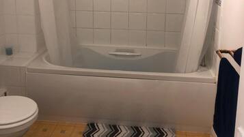 Duschwanne, Komfortbadewanne, kostenlose Toilettenartikel, Haartrockner