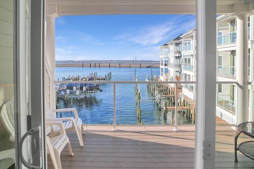 Sunset Bay Villa 212 | Waterfront Balcony + Pool + Walk to Downtown + Pet Friendly