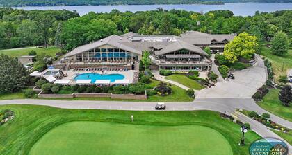 Abbey Springs Home|North Shore Hideaway|Fireplace|Large Deck|Pools|Beach|Clubhouse|Ping Pong Table