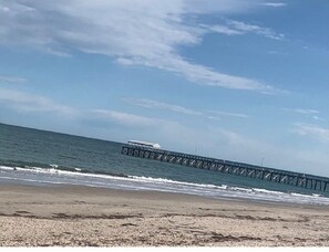 Walk along the pier and enjoy the ocean views.