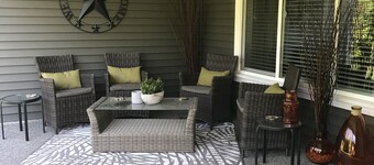 Lower Level Entry Home with private Patio & back yard.