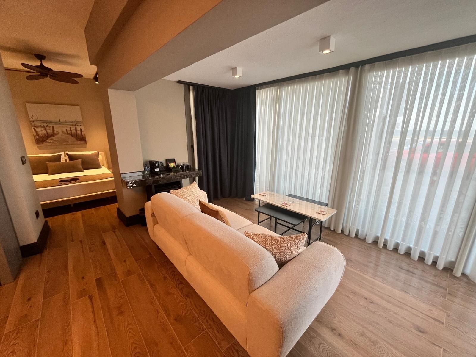 In-room safe, blackout curtains, soundproofing, iron/ironing board