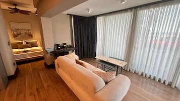 In-room safe, blackout curtains, soundproofing, iron/ironing board