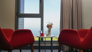 Dobbeltrom – deluxe, sjøutsikt (Aegean) | Oppholdsområde