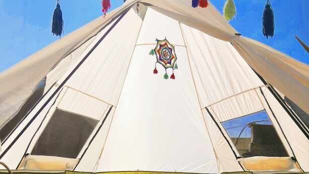 Romantic Tent, 1 Double Bed | Free WiFi, bed sheets - Casa del viajero (Puebla)