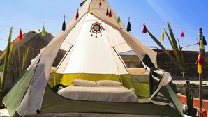 Romantic Tent, 1 Double Bed | Free WiFi, bed sheets - Casa del viajero (Puebla)