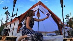 Romantic Tent, 1 Double Bed | Free WiFi, bed sheets - Casa del viajero (Puebla)