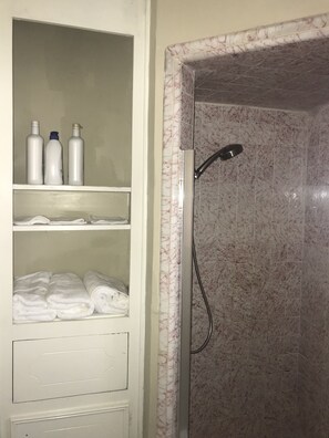 Combined shower/tub, hair dryer, towels, soap - Sweet Home - Close to downtown (Houston)