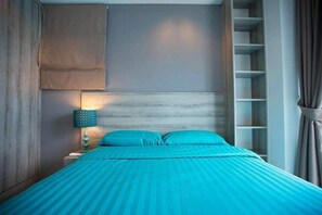 Family Apartment | 2 bedrooms, in-room safe, blackout curtains, free WiFi - GrandBlue condominium 406 (Klaeng)