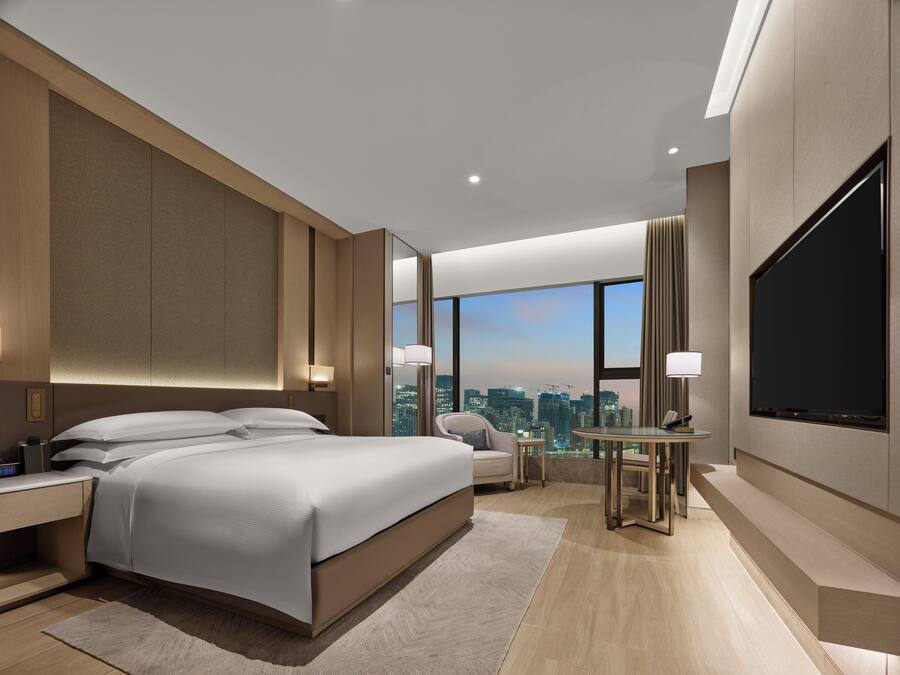 Minibar, in-room safe, desk, blackout curtains