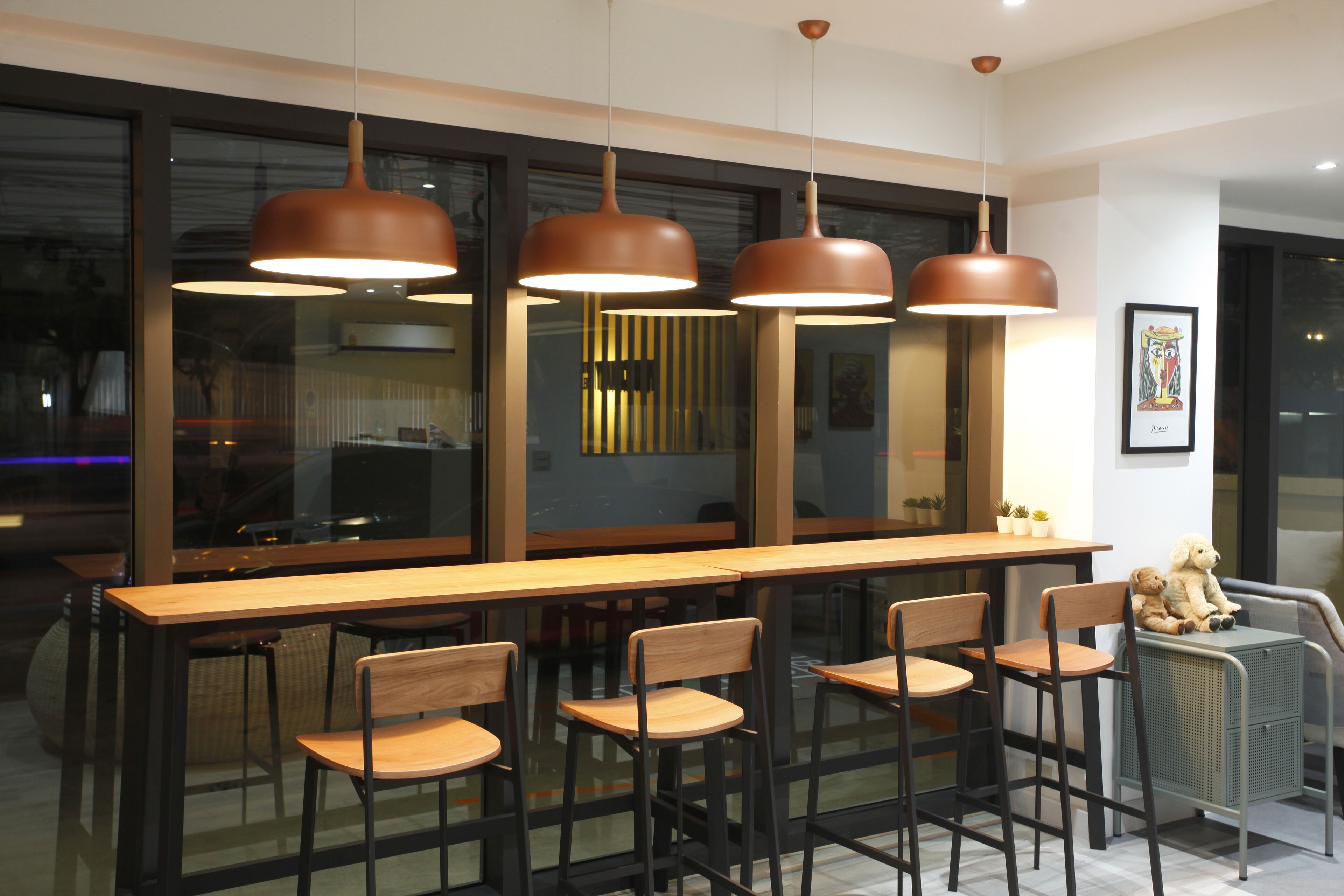 front of property – evening/night