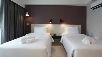Minibar, desk, blackout curtains, soundproofing