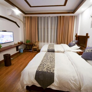 Classic-Zweibettzimmer | Schreibtisch, schallisolierte Zimmer, kostenloses WLAN