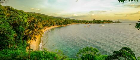 Vista a la playa o el mar