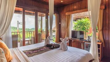 Habitación doble Deluxe | 1 habitación, wifi gratis y ropa de cama