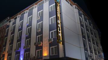 Front of property – evening/night