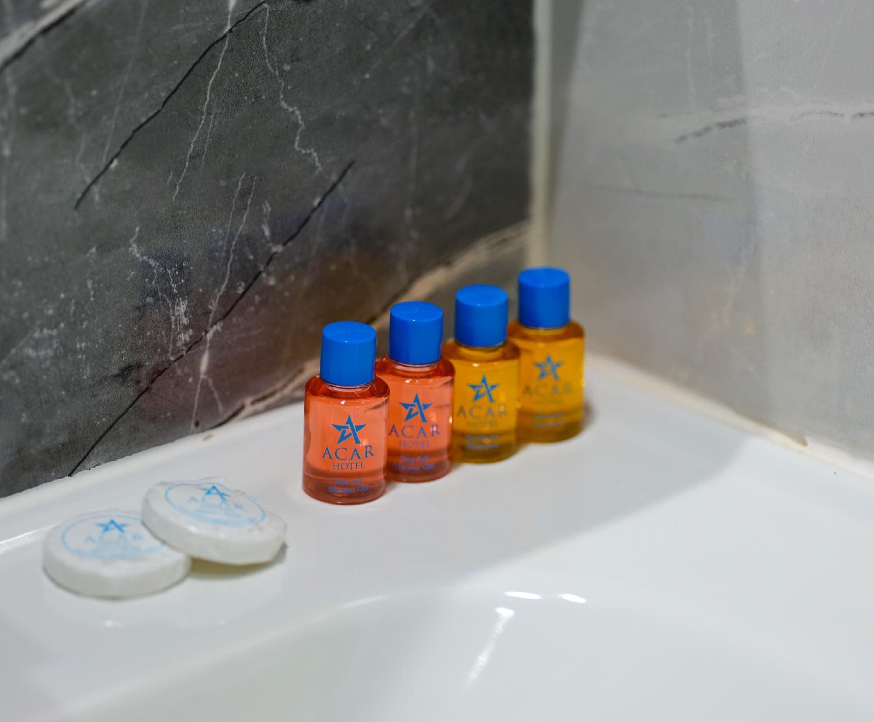 shower, free toiletries, hair dryer, slippers