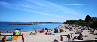 Our apartment is located in the center of Kiel-Schilksee, 200 m to the beach.