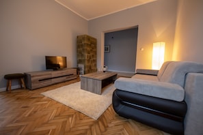 Apartment | Living room | Flat-screen TV - Victus Apartamenty - Grande (Sopot)