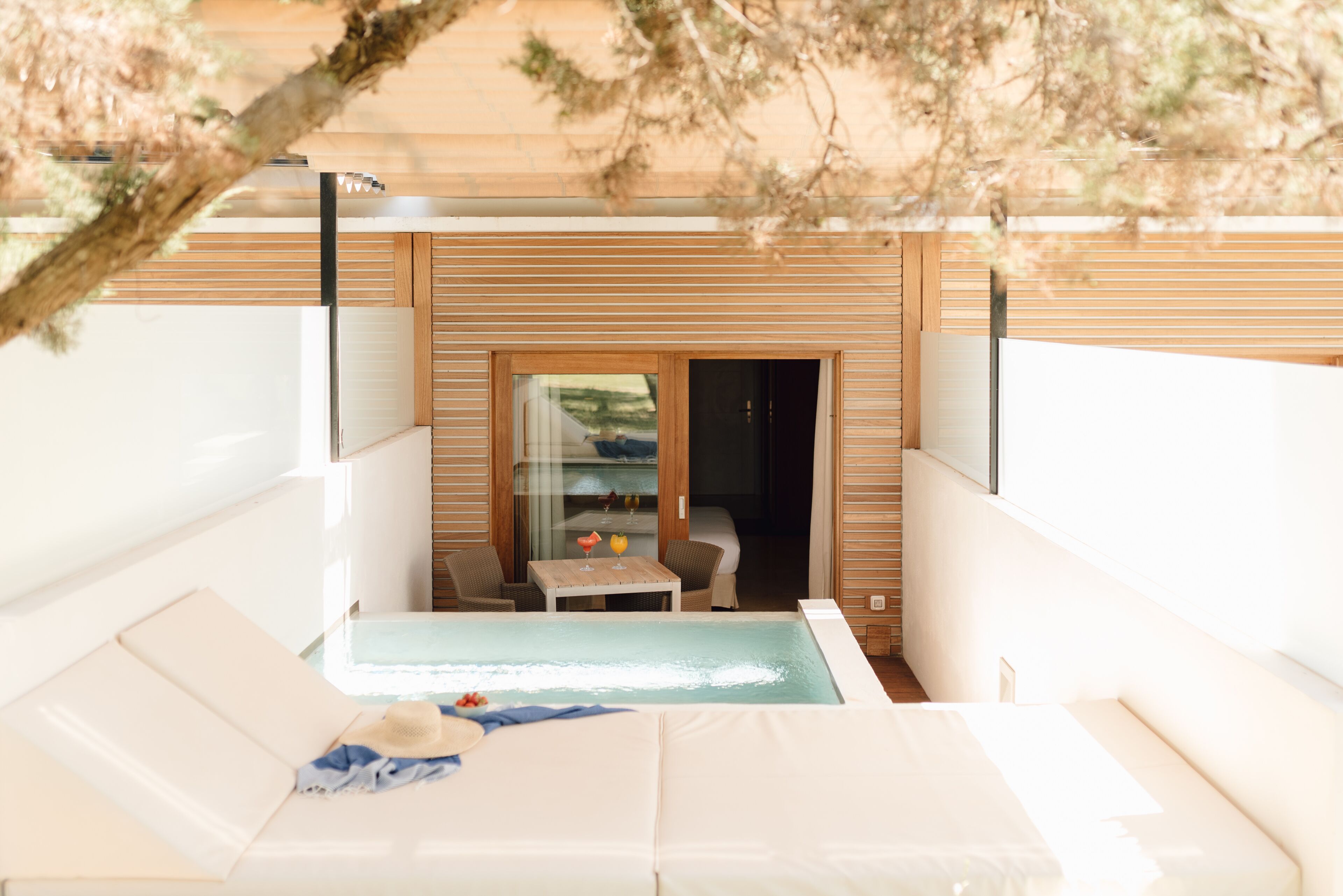 Habitación Deluxe doble, piscina privada, vistas al jardín | Piscina privada