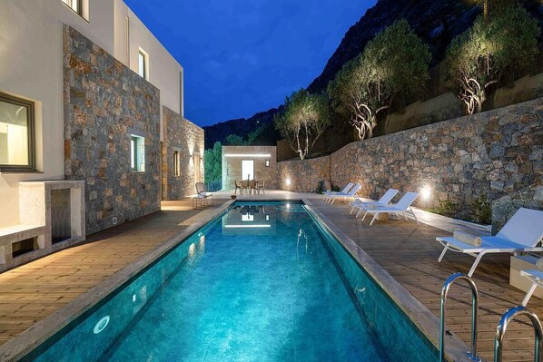 A heated pool