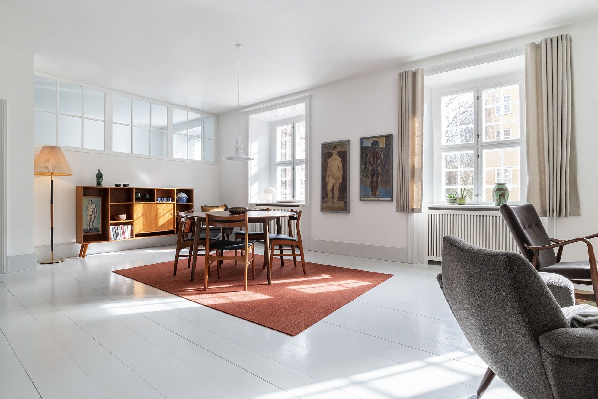 lejlighed 1 dobbeltseng med køkken | living area