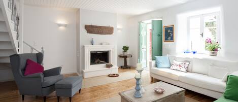 Ferienhaus, 3 Schlafzimmer | Wohnbereich | Flachbildfernseher
