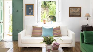 Ferienhaus, 3 Schlafzimmer | Wohnbereich | Flachbildfernseher