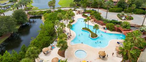 A heated pool