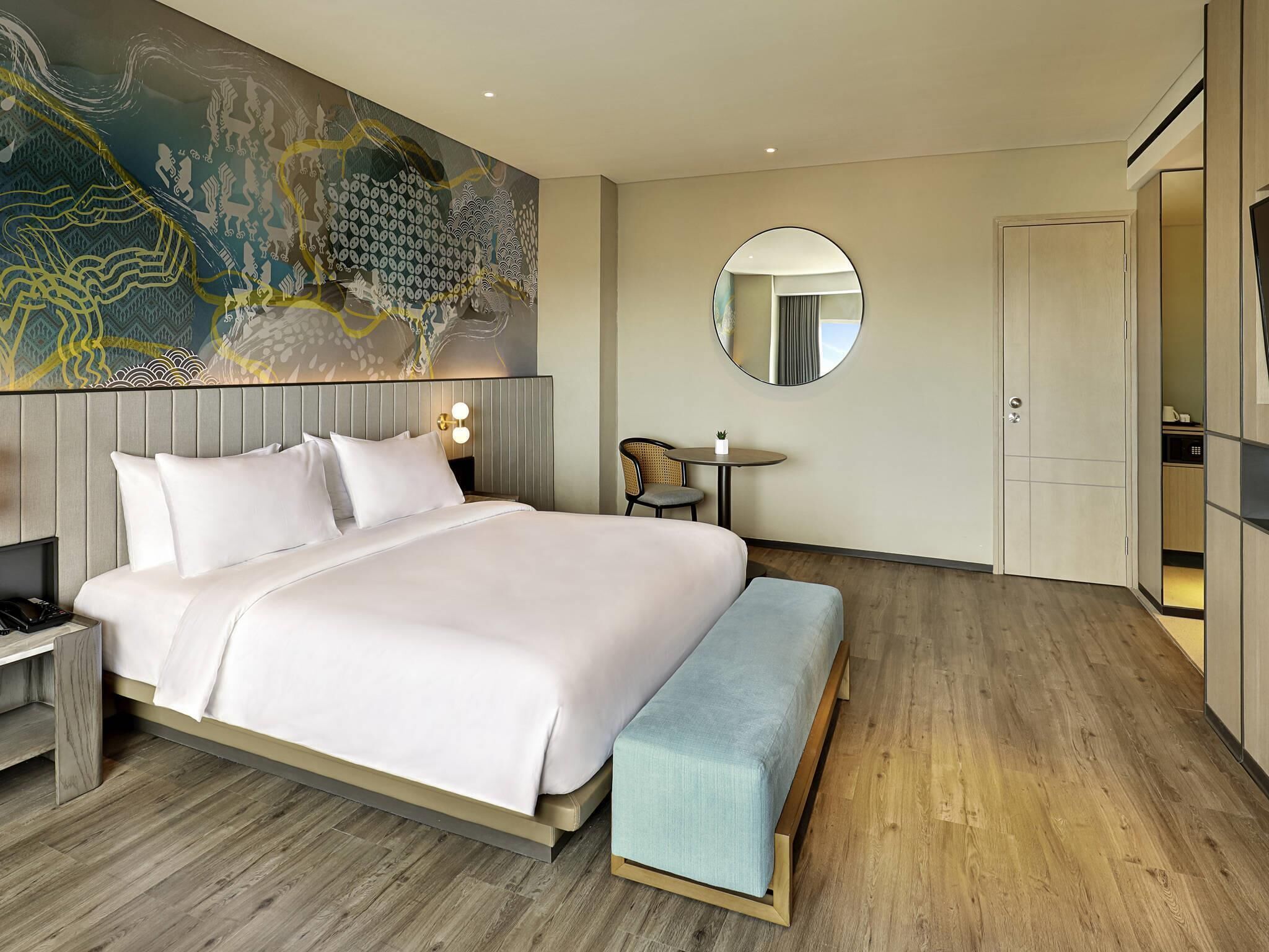 Executive tweepersoonskamer, 1 tweepersoonsbed | Luxe beddengoed, pillowtop-bedden, een minibar, een kluis op de kamer